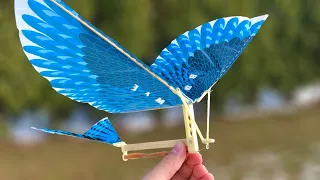 How to Make a Flying Bird (Ornithopter) - Amazing Toy