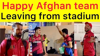 Fully Happy Afghan team leaving from Sharjah stadium after beat Pakistan in 2nd T20 | Pak vs AFG