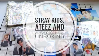 STRAY KIDS and ATEEZ photocard unboxing & AliExpress Haul | Распаковка к-поп карт Stray Kids и Ateez