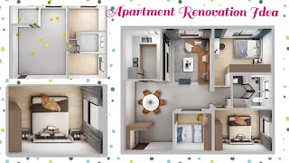 Convert two bed Apartment into three | Apartment Renovation Idea | D&R Ideas | Apartment design