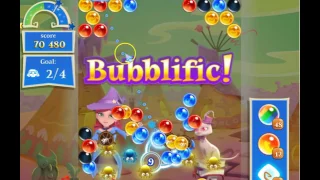 Bubble Witch Saga 2 Level 1492 with no booster & 1 bubble left