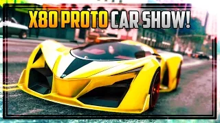 GTA 5 NEW 'X80 PROTO' CAR SHOW! Best Paint Jobs & Customization! (PS4 & PC)