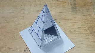 Downstairs in Pyramid || 3D trick art