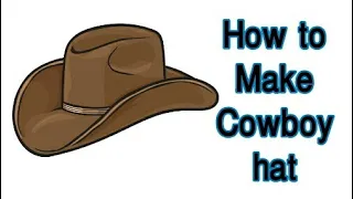 How to make cowboy hat| flexible shade| Hat diy