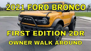 2021 Ford Bronco 2 Door First Edition Walk Around
