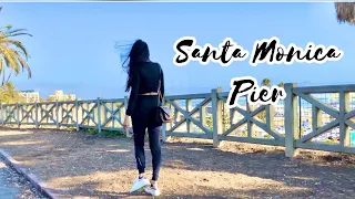 Come with me to Santa Monica Pier California (Vlog1 Arrival)