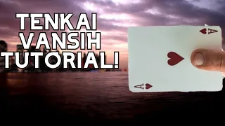 TENKAI PALM and VANISH TUTORIAL!/How to do the tenkai palm card sleight!