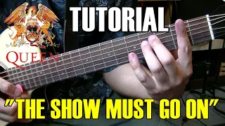 COMO TOCAR "The show must go on" de Queen | Tutorial guitarra acústica/criolla acordes rasgueo