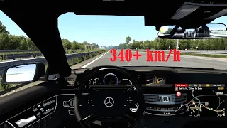 Euro Truck Simulator 2 - 340+ KM/H Mercedes S65 AMG + Download link