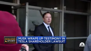 Musk wraps up testimony in Tesla shareholder lawsuit