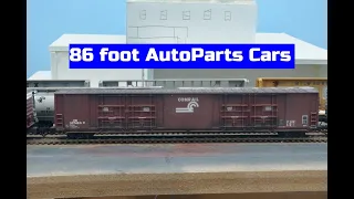 Conrail 86 Foot Autoparts Cars in N scale