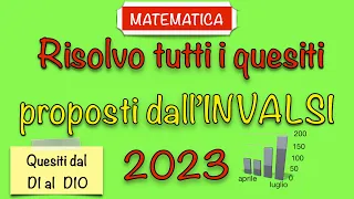 Simulazione Prova Invalsi Matematica - Terza Media - 2022/2023 - Soluzione Quesiti proposti - Parte1