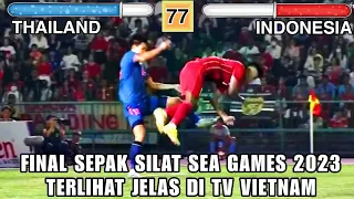 TV VIETNAM MEREKAM JELAS !! || Cuplikan pelanggaran Indonesia VS Thailand dimata kang wasit. FAIR?