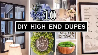 TOP 10 DIY HOME DECOR PROJECTS | DIY HIGH END DUPES