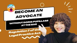 LAW||Becoming an advocate without doing your Pupillage with the Constituent Bar Councils!