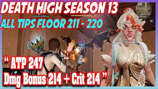 Tips Death high season 13 floor 211-220 - Lifeafter DH Tips Boss Floor 🤐😵