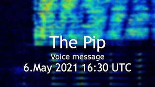 The Pip voice message 6.May 2021 16:30 UTC