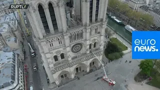 Notre Dame fire: Drone footage reveals devastating damage to Paris cathedral