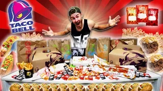 THE $100 TACO BELL MENU CHALLENGE! (12,000+ CALORIES)