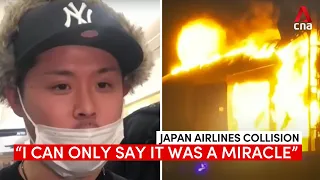 Passengers on board burning Japan Airlines plane share experience