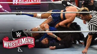 Four Superstars eliminate Tamina: WrestleMania 36 (WWE Network Exclusive)