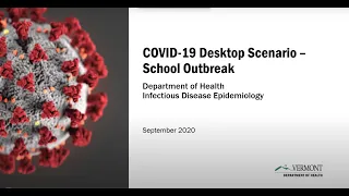 COVID-19 Desktop Scenario: School Outbreak - Sept. 2020
