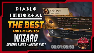 CRITS GOD And THE FASTEST - Wizard Dungeon Builds - Inferno 4 Rdy - Diablo Immortal