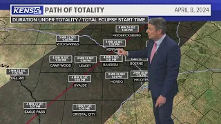 Here's how much time parts of Bexar County will experience totality