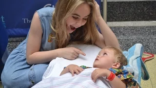 Sabrina Carpenter Sings For Patients In Seacrest Studios Philadelphia