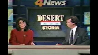 WTVJ TV NBC 4 Miami Gulf War Begins Clip January 17, 1991