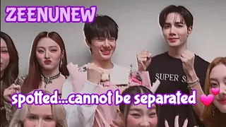 [ZeeNuNew] spotted in 4eveconcert this lovebirds cannot be separated 🤧💞