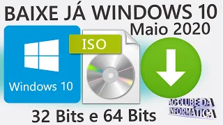 Como BAIXAR a ISO Windows 10 maio 2020 Original, 32Bits ou 64Bits