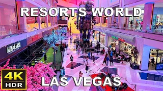 (4K HDR) Resorts World Las Vegas Narrated Walk - 2023