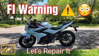 NOT GOOD!!! Suzuki GSX 250R FI LIGHT WARNING Repair Part 1‐ Tank Removal