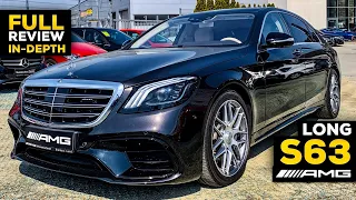 2019 MERCEDES S63 AMG Long V8 FULL In-Depth Review BRUTAL V8 Sound 4MATIC+ Interior