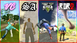 Tornados🌪 in GTA & RDR Games | Cyclone Evolution