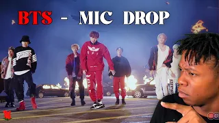 American Rapper reacts to BTS (방탄소년단) 'MIC Drop (Steve Aoki Remix)' Official MV | REACTION