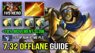 NEW 7.32 Offlane Omniknight +78% Movement Slow Deleted Drow with Radiance 1v5 Tanker Dota 2