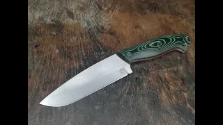 Bagain survival knife with tapered tang