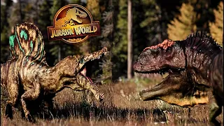 Spinosaurus vs Giganotosaurus | Jurassic World Evolution 2