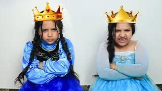 السا ضد انا ! مسابقة ملكة الجمال ! elsa vs anna ! beauty contest battle