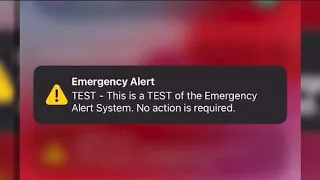 Your cell phone will receive an emergency alert