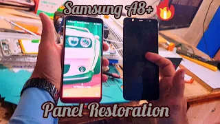 Samsung Galaxy A8 Plus Broken Panel Restoration