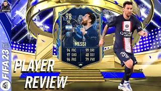 IS MESSI STILL A BEAST?! 98 TOTS MESSI PLAYER REVIEW! FIFA 23 ULTIMATE TEAM