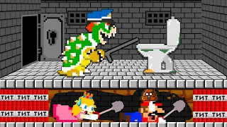 Mario and Luigi Escapes the Bowser Prison Maze Mayhem | Game Animation