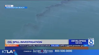 Oil sheen spotted off Huntington Beach after suspected platform spill