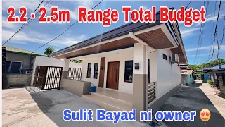 2.2 - 2.5m budget meron ka ng Elegant Finished Modern Bungalow House / Sulit bayad ni client!