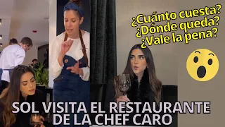 Sol Vargas visita el Restaurante de la Chef Carolina Sánchez Ikaro