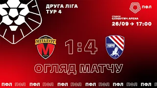 4 тур. МФК Металург - СК Таврія 1-4. ОГЛЯД МАТЧУ. 26.09.20