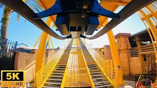 Montu POV 5K 60fps 2022 Repaint B&M Inverted Roller Coaster Busch Gardens Tampa Bay, FL